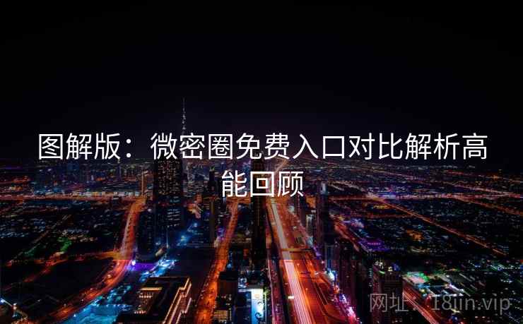 图解版：微密圈免费入口对比解析高能回顾