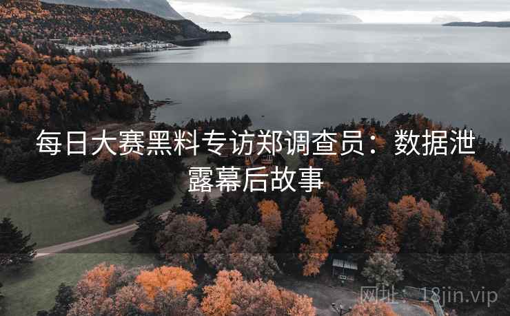 每日大赛黑料专访郑调查员：数据泄露幕后故事