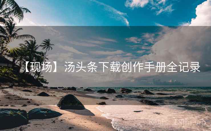 【现场】汤头条下载创作手册全记录
